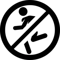 No running