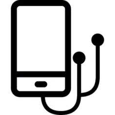 Smartphone with headphones
