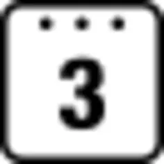 Calendar daily page on day 3