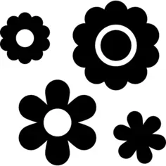 Flowers top view