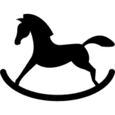 Rocker horse silhouette