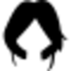 Short dark hair wig