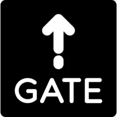 Gate sign