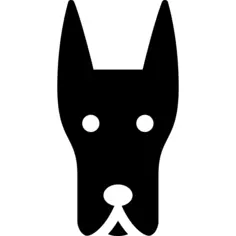 Doberman dog head