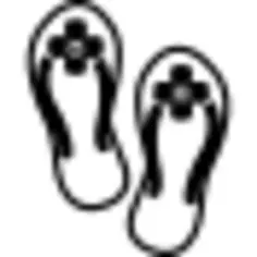 Flip flops pair of sandals for summer