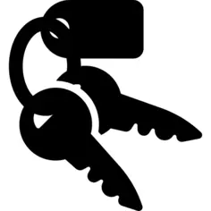 Two Keys On Keychain