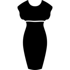 Female sexy dress silhouette