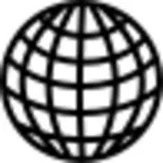 Earth grid circular symbol