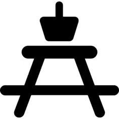 Basket on top of table