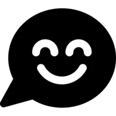 Smiley inside speech bubble