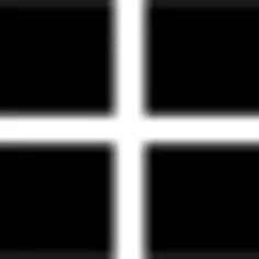 Large symbol of four black tiles square