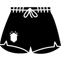 Football shorts with string belt