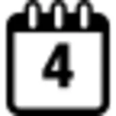 Calendar daily page on day 4 of month