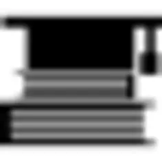 Education books and graduation cap on top