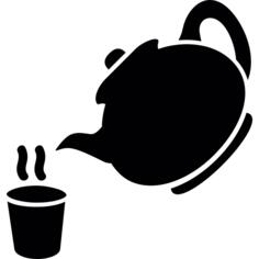 Teapot and cup