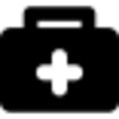 Doctor suitcase with a cross