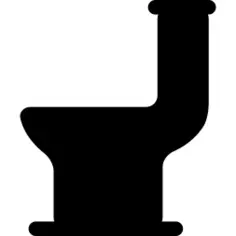 Toilet black silhouette