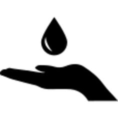 Raindrop on a hand