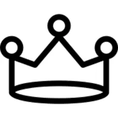 Royal crown with simplicity