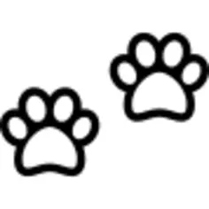 Two Dog Pawprints