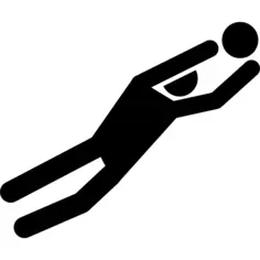 Football player with the ball in hands