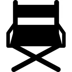 Director chair frontal view