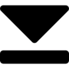 Down arrow button on horizontal line