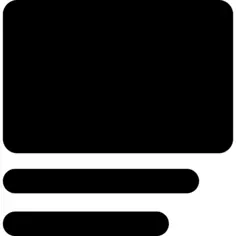 Rectangular image and text lines aligned to left