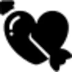 Heart pierced by an arrow