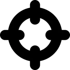 Focus with a circle with four lines