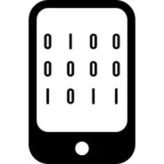 Binary data of a computer