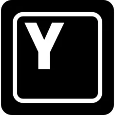 Letter Y key on keyboard