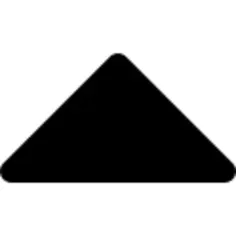 Triangular filled up arrow