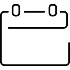 Calendar empty ultrathin page