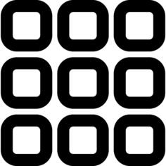 Nine thumbnail squares button