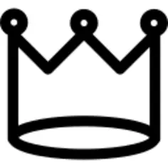 Royal crown of basic simple design