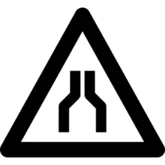 Narrow Road Sign
