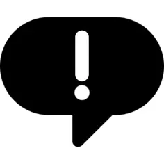 带有感叹号的语音泡沫