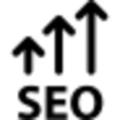 SEO up arrows symbol in a circle