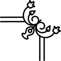 Flower border design