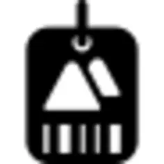 Price tag with mountains