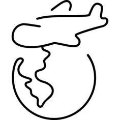 Logistics international service by airplane