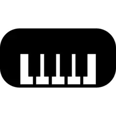 Piano with rounded edges