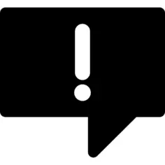 带有感叹号的语音泡沫