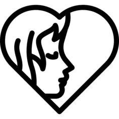 Woman in a Heart