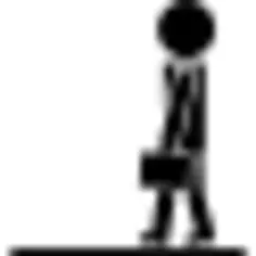 Teacher walking with briefcase in hand