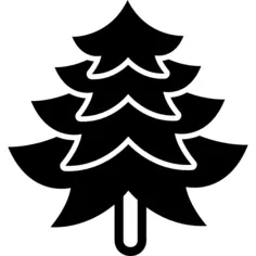 Big pine tree shape