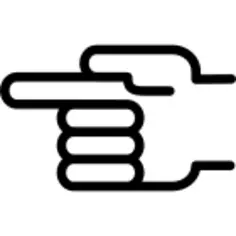 指向左边的手势大纲