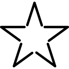 Star shape made with lines