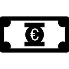 Money of euro bill paper